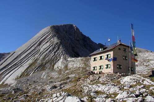 Seekofel-Hütte, Foses, Dolomiten, Hochpustertal, Südtirol