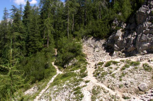 Tre Croci Pass, Vandellihütte, Sorapiss, wandern, Wanderungen