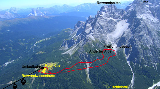 Rotwandwiesen, Anderter Alpe Bellum Aquilarum, Talschlusshütte